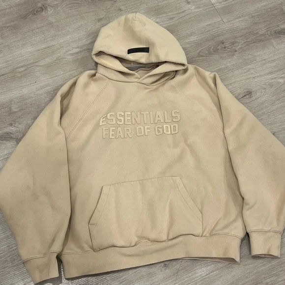 Essentials Beige Hoodie - Picture 1 of 5